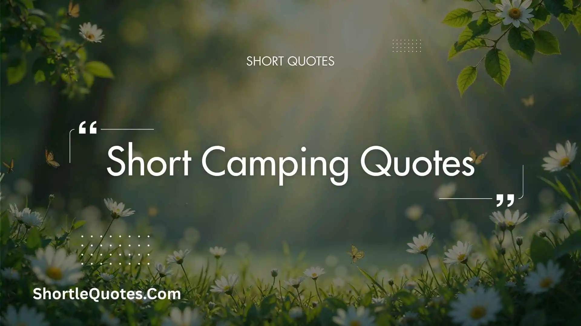 233+ Short Camping Quotes That Capture the Magic of Nature, Adventure, and Freedom 